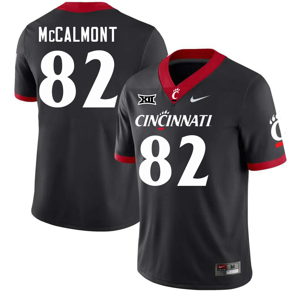 Cincinnati Bearcats #82 Michael McCalmont Big 12 Conference College Football Jerseys Stitched Sale-Black